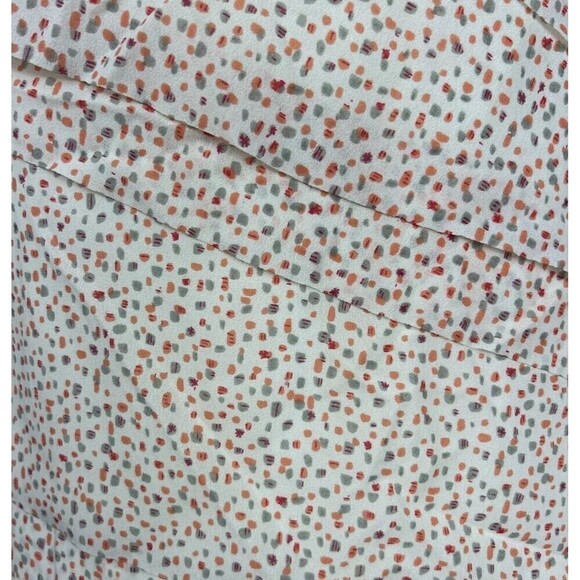 Ann Taylor Cream Dotted  Sleeveless Knit Blouse Size Large (12/14) - Picture 10 of 10